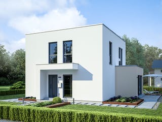 Fertighaus LifeStyle 13.10 F von massa haus Ausbauhaus ab 180999€, Cubushaus Außenansicht 3