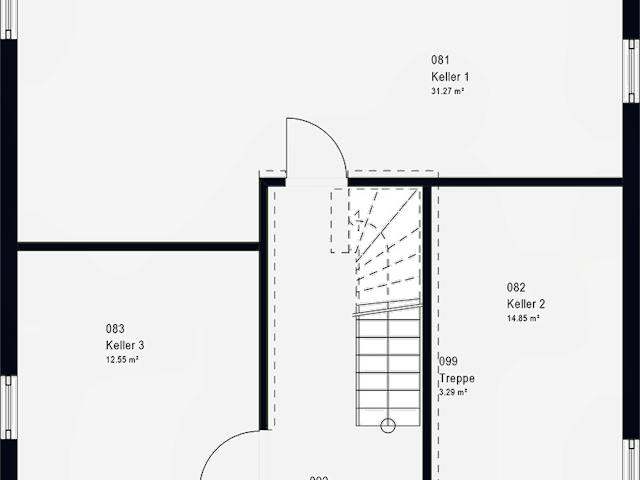 Fertighaus LifeStyle 13.11 P von massa haus Ausbauhaus ab 151999€, Pultdachhaus Grundriss 3