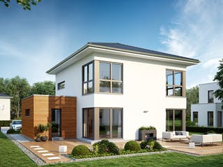 Fertighaus LifeStyle 14.04 W von massa haus Ausbauhaus ab 156999€, Stadtvilla Außenansicht 1