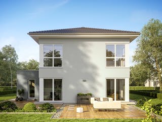 Fertighaus LifeStyle 14.04 W von massa haus Ausbauhaus ab 156999€, Stadtvilla Außenansicht 2