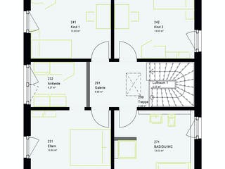 Fertighaus LifeStyle 14.04 W von massa haus Ausbauhaus ab 156999€, Stadtvilla Grundriss 2