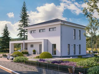 Fertighaus LifeStyle 16.01 W von massa haus Ausbauhaus ab 177999€, Stadtvilla Außenansicht 3