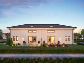 Fertighaus TwinStyle 13.01 W von massa haus Ausbauhaus ab 161999€, Stadtvilla Außenansicht 4