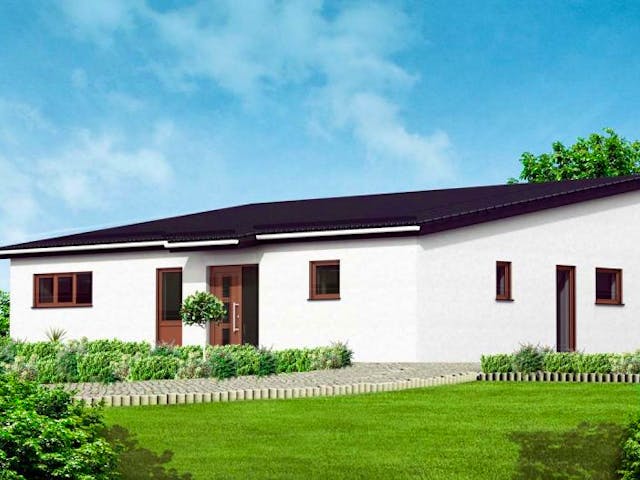Massivhaus Bungalow 6 von Massive Wohnbau, Bungalow Außenansicht 1