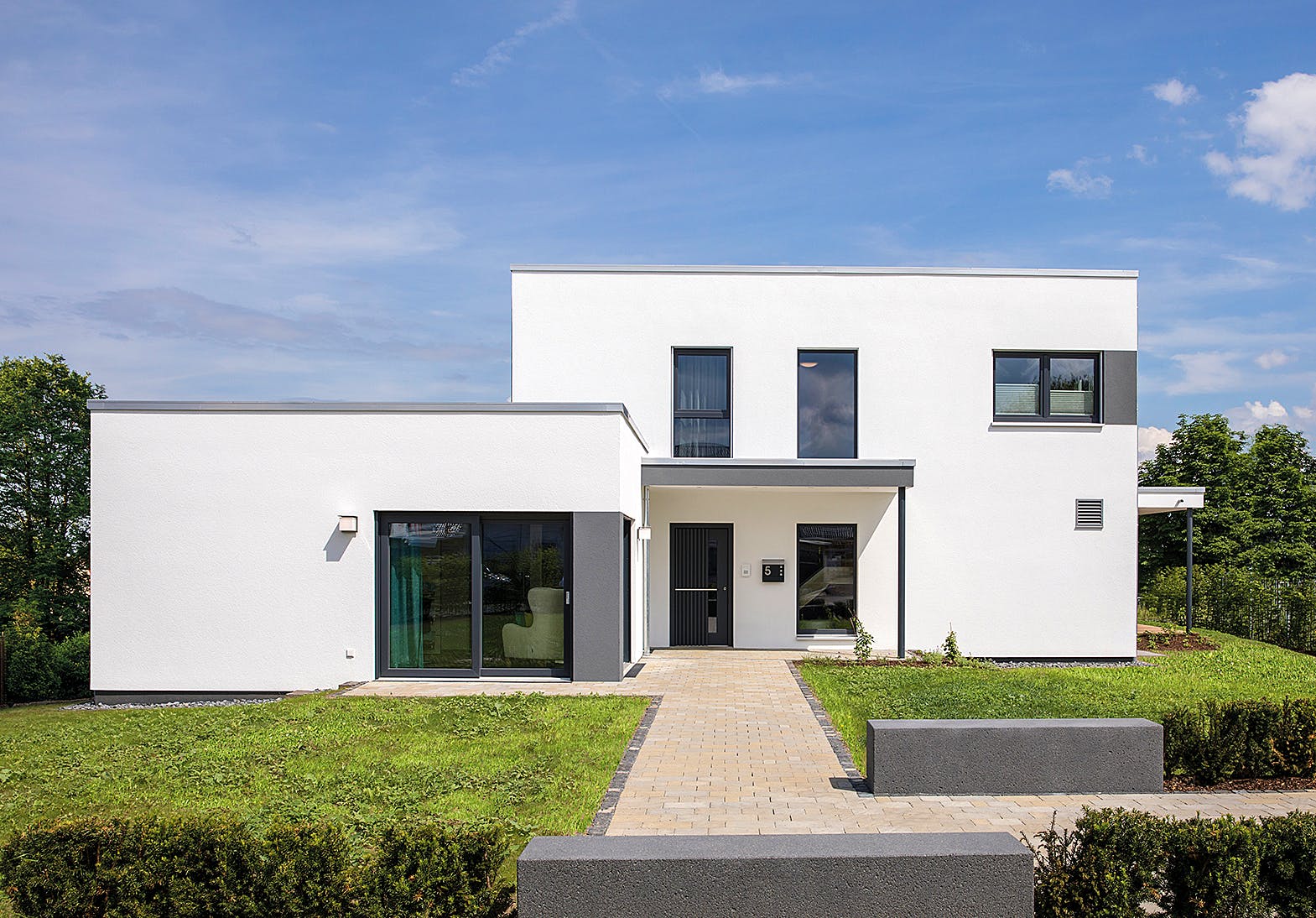 Fertighaus MH Gießen - MAXIM von FingerHaus Schlüsselfertig ab 544308€, Cubushaus Außenansicht 1