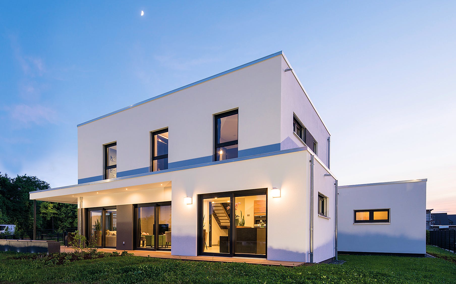 Fertighaus MH Gießen - MAXIM von FingerHaus Schlüsselfertig ab 544308€, Cubushaus Außenansicht 2