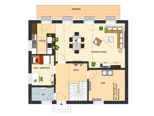 Fertighaus MEDLEY 3.0 410 C W von FingerHaus Schlüsselfertig ab 392756€, Stadtvilla Grundriss 1