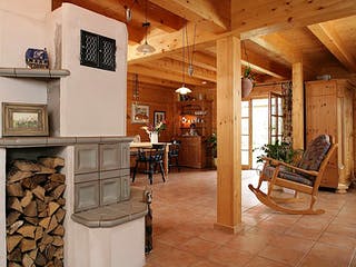 Blockhaus Mehlingen von Rems-Murr-Holzhaus Ausbauhaus ab 309476€, Satteldach-Klassiker Innenansicht 1