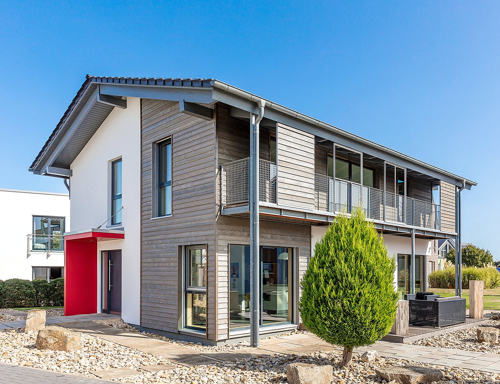 Fertighaus Musterhaus Köln - Das Genusshaus von Meisterstück-HAUS Schlüsselfertig ab 510480€, Außenansicht 1