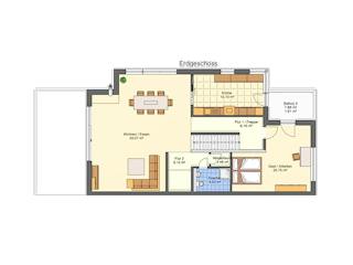 Massivhaus Flachdachhaus am Hang von Massivhaus Rhein Lahn, Cubushaus Grundriss 1