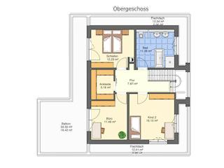 Massivhaus Flachdachhaus mit Wow-Effekt von Massivhaus Rhein Lahn, Cubushaus Grundriss 2