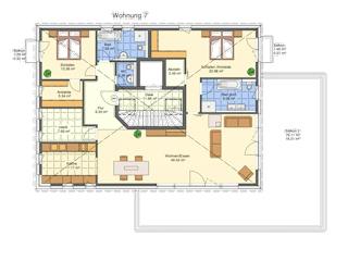 Massivhaus Mehrfamilienhaus mit Luxus und Eleganz von RheinMassiv Massivhäuser, Stadtvilla Grundriss 2
