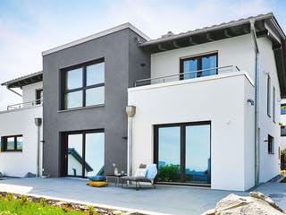 Fertighaus Stuttgart von Fingerhut Haus Schlüsselfertig ab 634703€, Satteldach-Klassiker Außenansicht 1