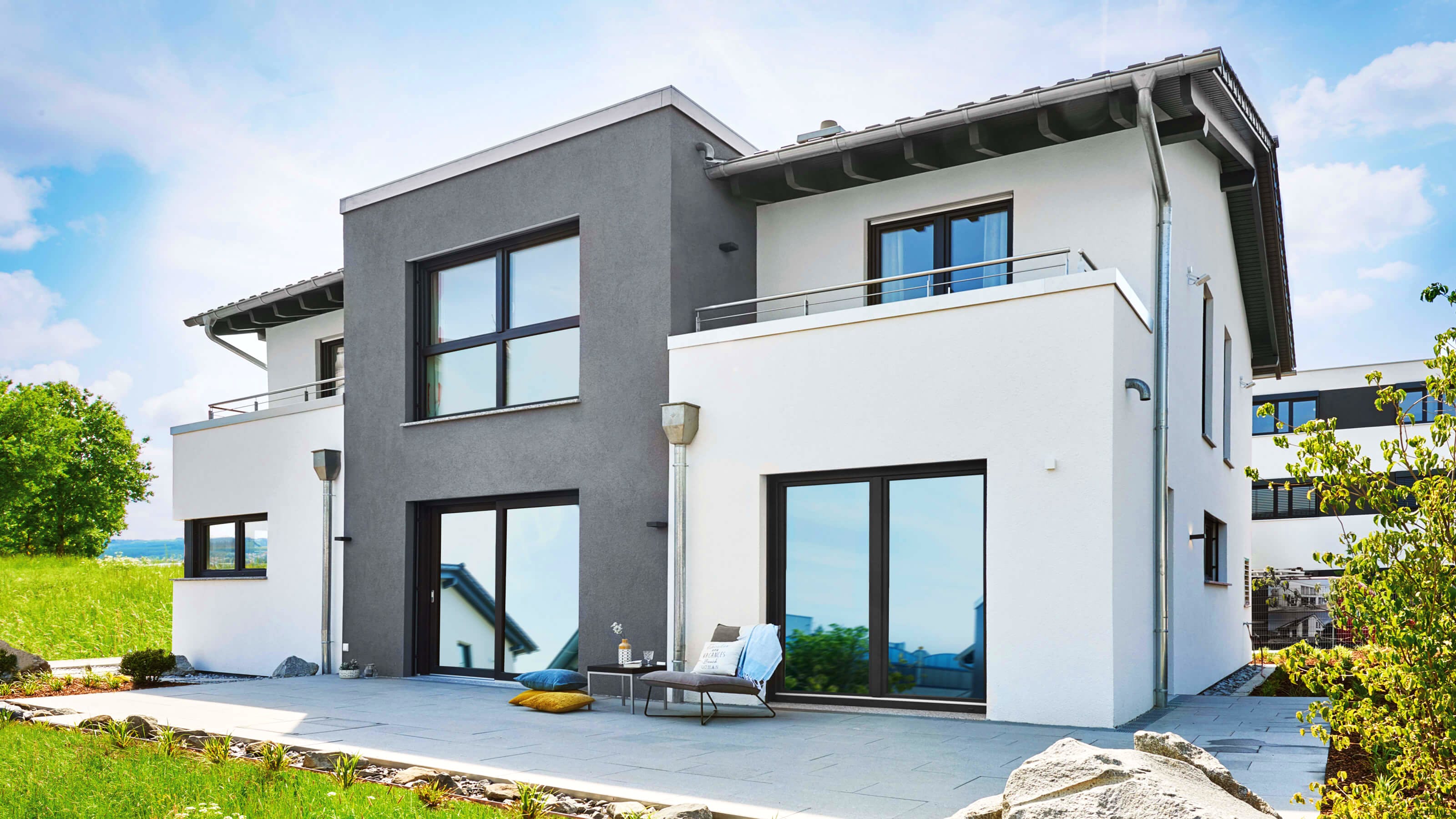 Fertighaus Stuttgart von Fingerhut Haus Schlüsselfertig ab 634703€, Satteldach-Klassiker Außenansicht 1