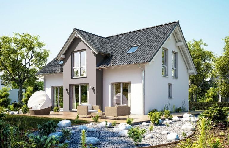 Massivhaus ARCHITEKTENHAUS AURA von Kern-Haus Chemnitz Schlüsselfertig ab 429900€,  Außenansicht 1