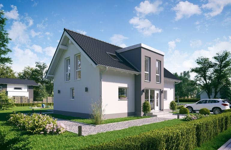 Massivhaus ARCHITEKTENHAUS AURO von Kern-Haus Chemnitz Schlüsselfertig ab 439900€,  Außenansicht 1