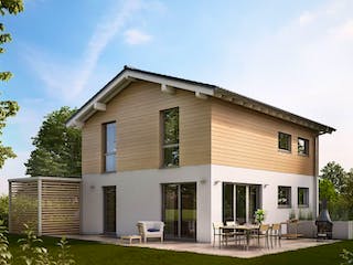 Massivhaus ARCHITEKTENHAUS CARA von Kern-Haus Chemnitz Schlüsselfertig ab 346900€, Außenansicht 1