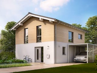 Massivhaus ARCHITEKTENHAUS CARA von Kern-Haus Chemnitz Schlüsselfertig ab 346900€, Außenansicht 2