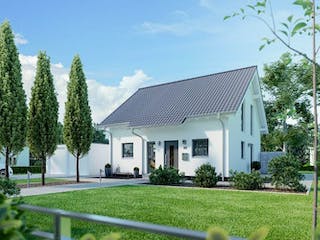 Massivhaus ARCHITEKTENHAUS ESPRIT von Kern-Haus Chemnitz Schlüsselfertig ab 322900€, Satteldach-Klassiker Außenansicht 1