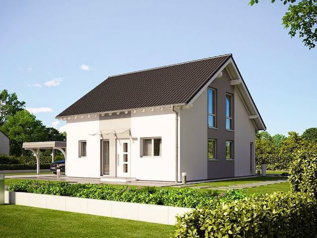 Massivhaus ARCHITEKTENHAUS FAMILY von Kern-Haus Chemnitz Schlüsselfertig ab 349900€,  Außenansicht 1
