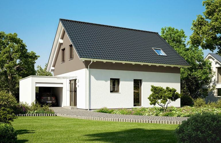 Massivhaus ARCHITEKTENHAUS LOOP CLASSIC von Kern-Haus Chemnitz Schlüsselfertig ab 329900€,  Außenansicht 2