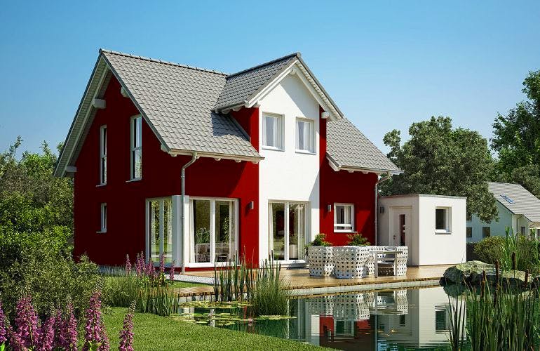 Massivhaus ARCHITEKTENHAUS LOOP PLUS von Kern-Haus Chemnitz Schlüsselfertig ab 334900€,  Außenansicht 2