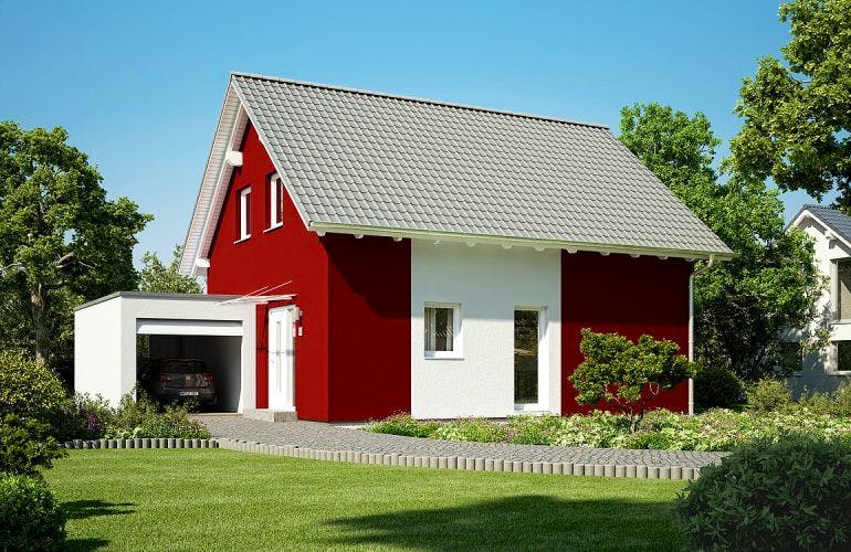 Massivhaus ARCHITEKTENHAUS LOOP PLUS von Kern-Haus Chemnitz Schlüsselfertig ab 334900€,  Außenansicht 1