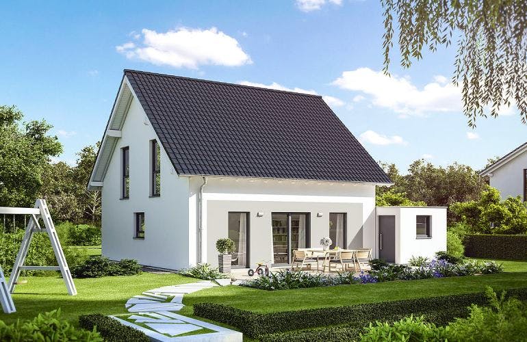 Massivhaus ARCHITEKTENHAUS LUNA von Kern-Haus Chemnitz Schlüsselfertig ab 354900€,  Außenansicht 1