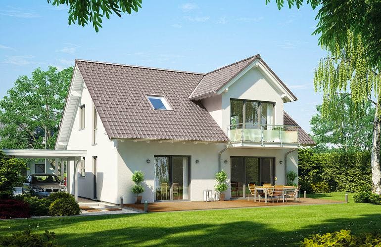 Massivhaus ARCHITEKTENHAUS MAGNUM von Kern-Haus Chemnitz Schlüsselfertig ab 399900€,  Außenansicht 1