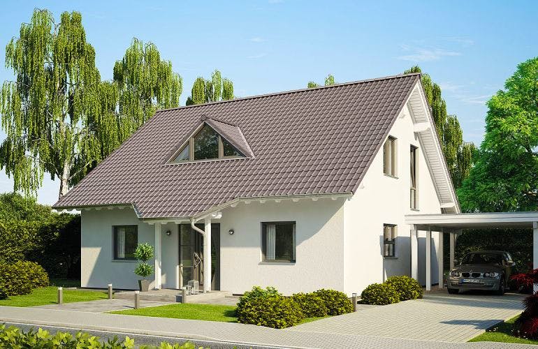 Massivhaus ARCHITEKTENHAUS MAGNUM von Kern-Haus Chemnitz Schlüsselfertig ab 399900€,  Außenansicht 2