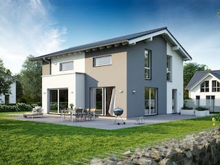 Massivhaus ARCHITEKTENHAUS VERO von Kern-Haus Chemnitz Schlüsselfertig ab 364900€, Satteldach-Klassiker Außenansicht 2
