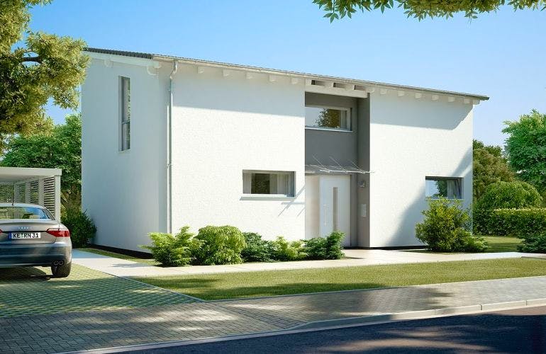 Massivhaus ARCHITEKTENHAUS VIO von Kern-Haus Chemnitz Schlüsselfertig ab 384900€,  Außenansicht 2