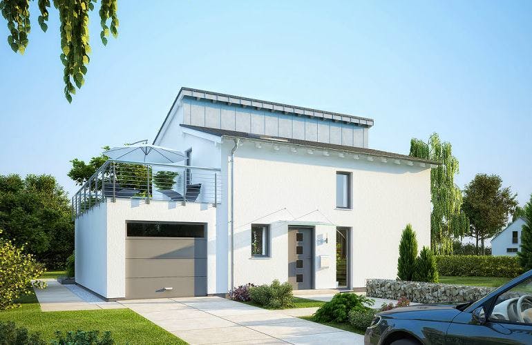 Massivhaus ARCHITEKTENHAUS VISION PLUS von Kern-Haus Chemnitz Schlüsselfertig ab 367900€, Stadtvilla Außenansicht 1
