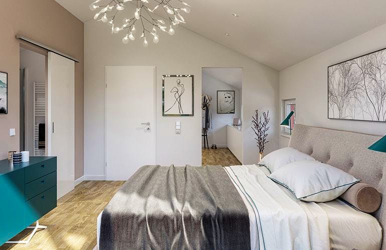 Fertighaus BALANCE 145 V2 von Bien-Zenker Schlüsselfertig ab 408302€, Satteldach-Klassiker Innenansicht 1