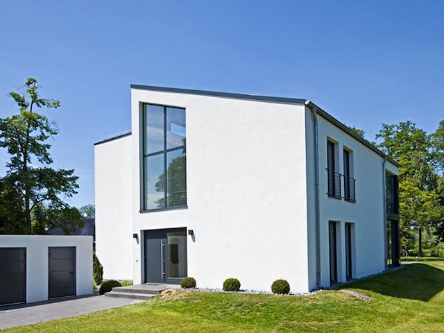 Massivhaus Bauhaus Jonas von Zaunmüller Massivhaus, Cubushaus Außenansicht 2