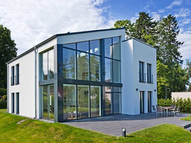 Massivhaus Bauhaus Jonas von Zaunmüller Massivhaus, Cubushaus Außenansicht 1