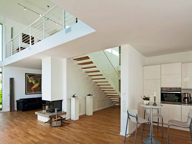 Massivhaus Bauhaus Jonas von Zaunmüller Massivhaus, Cubushaus Innenansicht 3