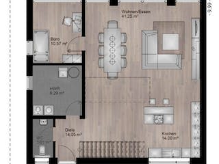 Massivhaus Bauhaus Puderbach 10-083 von Econ Das Haus,  Grundriss 1