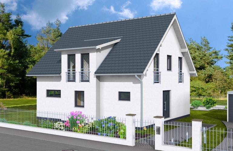 Massivhaus Bingen 151 von PRO-IM Neo,  Außenansicht 2