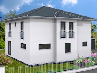 Massivhaus Bingen 158 von PRO-IM Neo, Stadtvilla Außenansicht 1