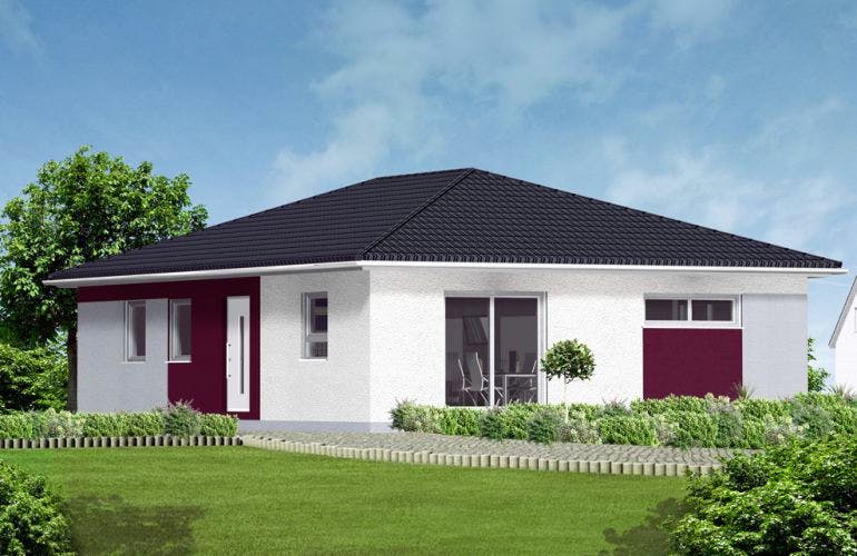 Massivhaus Bungalow 1 von Massive Wohnbau, Bungalow Außenansicht 1