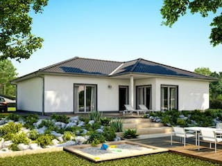 Massivhaus BUNGALOW BALANCE von Kern-Haus Chemnitz Schlüsselfertig ab 342900€, Bungalow Außenansicht 1