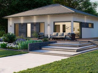 Massivhaus Bungalow Berkum 20-032 von Econ Das Haus,  Außenansicht 1