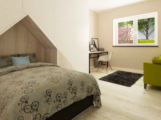 Massivhaus Bungalow BL 135 Variante T von Baudirekt,  Innenansicht 9