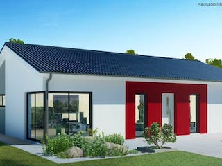 Massivhaus Bungalow BL 95 Variante M von Baudirekt, Bungalow Außenansicht 1