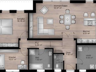 Massivhaus Bungalow Weißenthurm 20-033 von Econ Das Haus, Grundriss 1