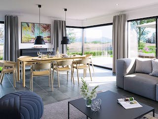 Fertighaus CELEBRATION 139 V4 L von Bien-Zenker Schlüsselfertig ab 393102€, Pultdachhaus Innenansicht 3