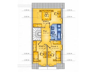 Massivhaus Doppelhaushälfte Mittelfischbach100-005 von Econ Das Haus,  Grundriss 1