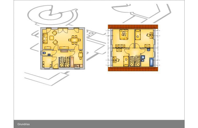 Massivhaus Edition-1 ID-Massivhaus von CASA Haus Ausbauhaus ab 89850€,  Grundriss 1