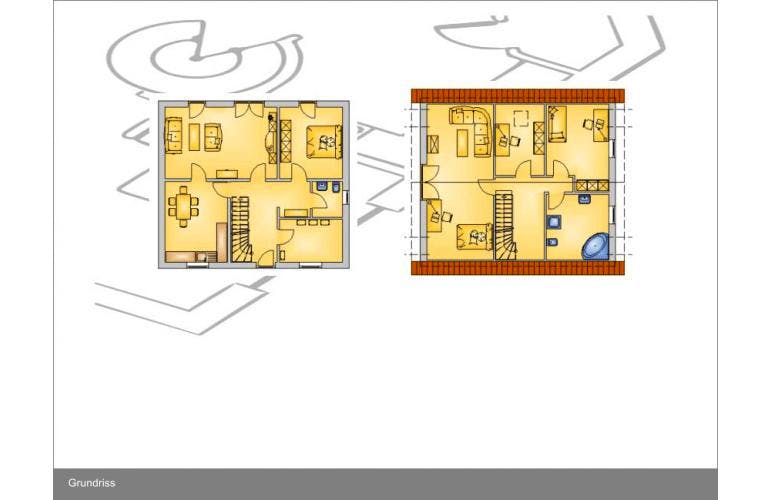 Massivhaus Edition-5 ID-Massivhaus von CASA Haus Ausbauhaus ab 124850€,  Grundriss 1